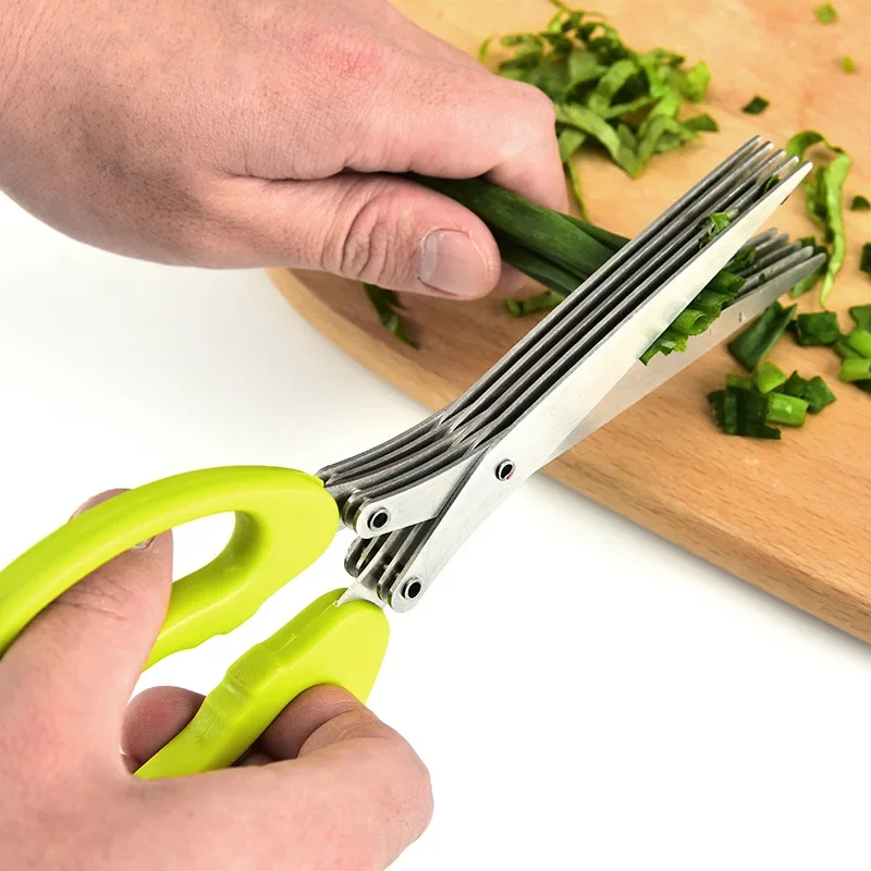 Kitchen Gadgets Worth Buying - 다층 주방 가위 스테인레스 스틸 야채