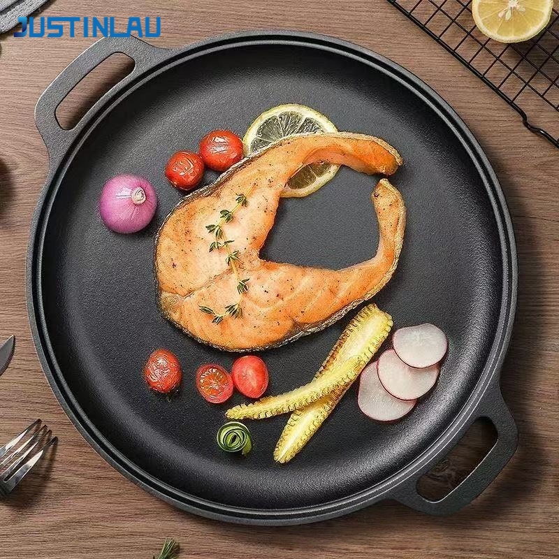Cast Iron Skillet - 저스틴라우 더블이어 프라이팬 주철 계란 스테이크