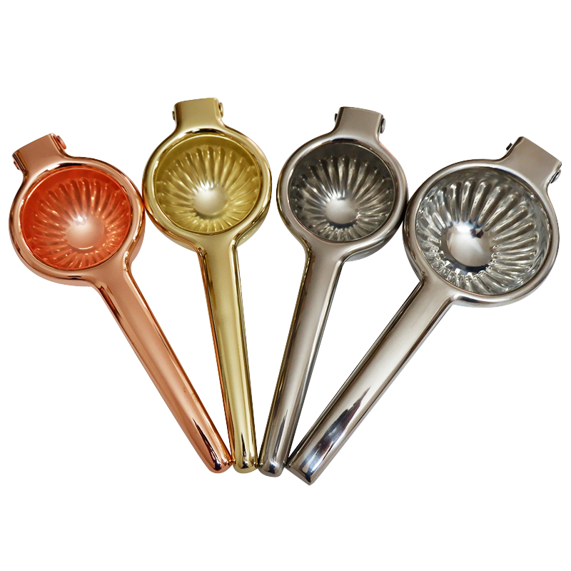 Kitchen Gadgets Gold - 수동식 스테인리스 스틸 레몬 착즙기, 감귤류