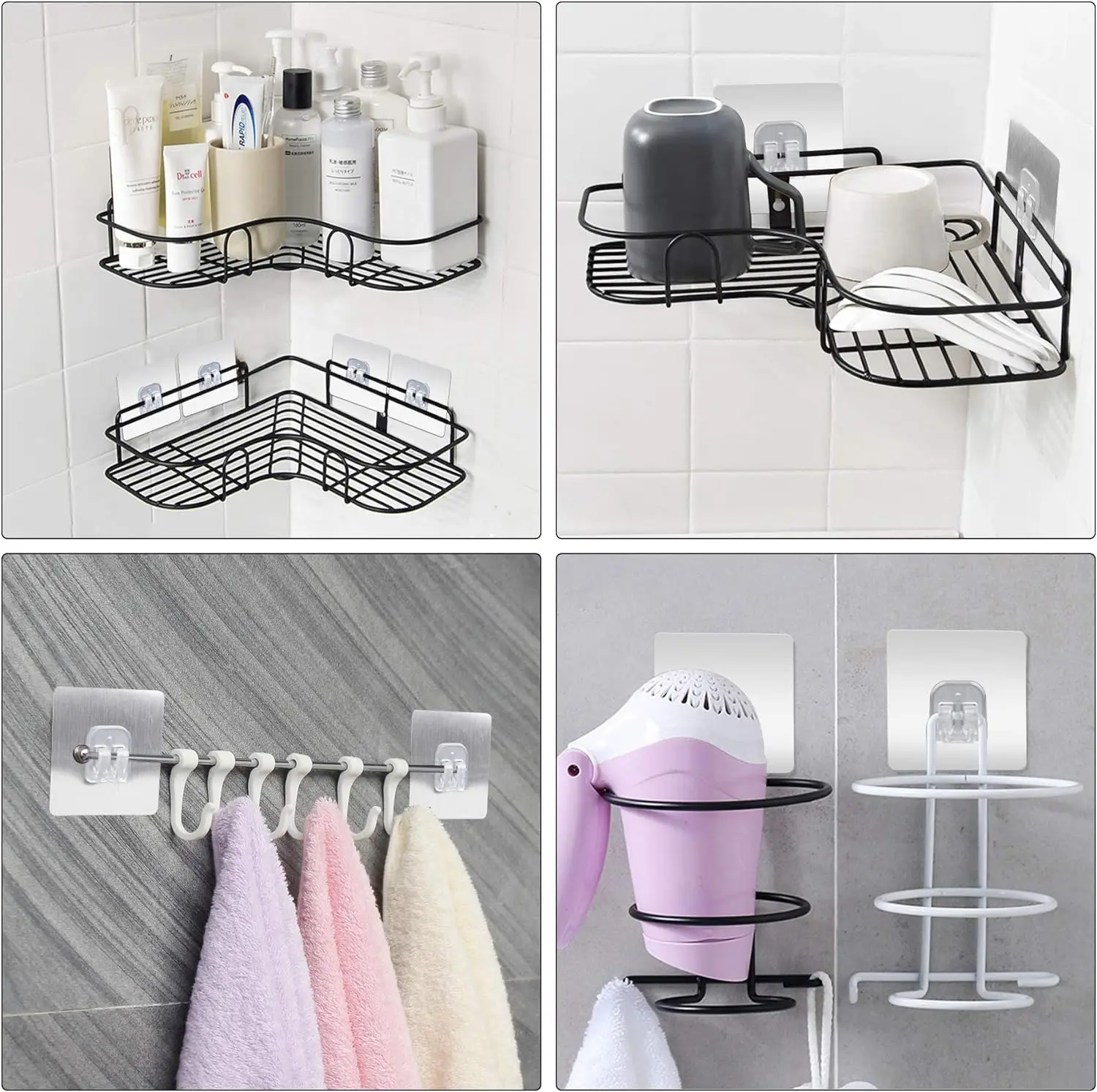 1-20pcs 투명 자기 접착 후크 부엌 욕실 벽 스토 - Kitchen Gadgets Holder 리뷰 및 가격