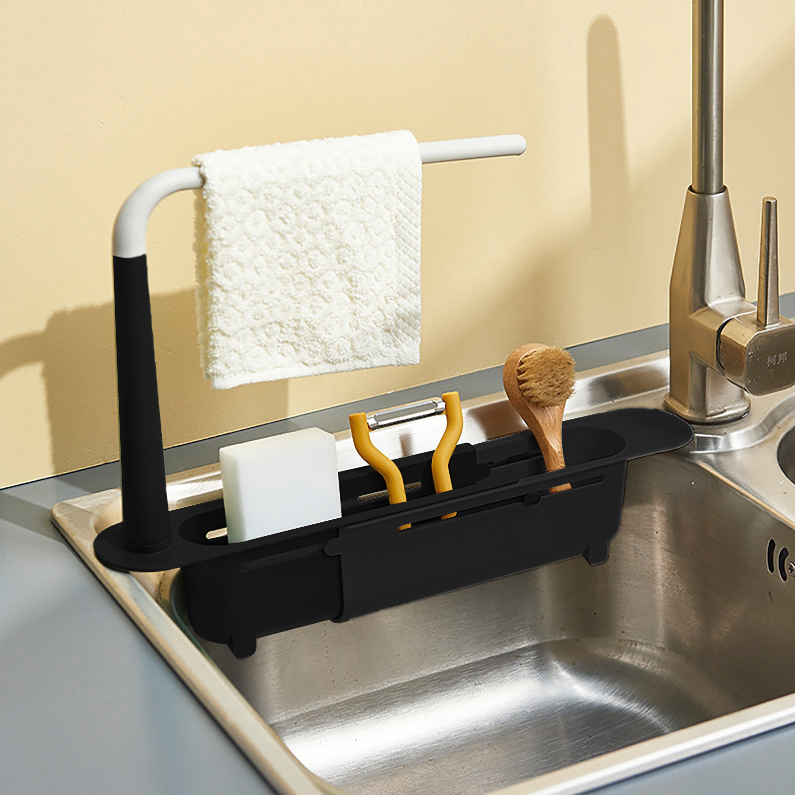 주방 정리함 비누 스펀지 거치대 수건 선반, 신축성 싱 - Kitchen Gadgets Holder 리뷰 및 가격