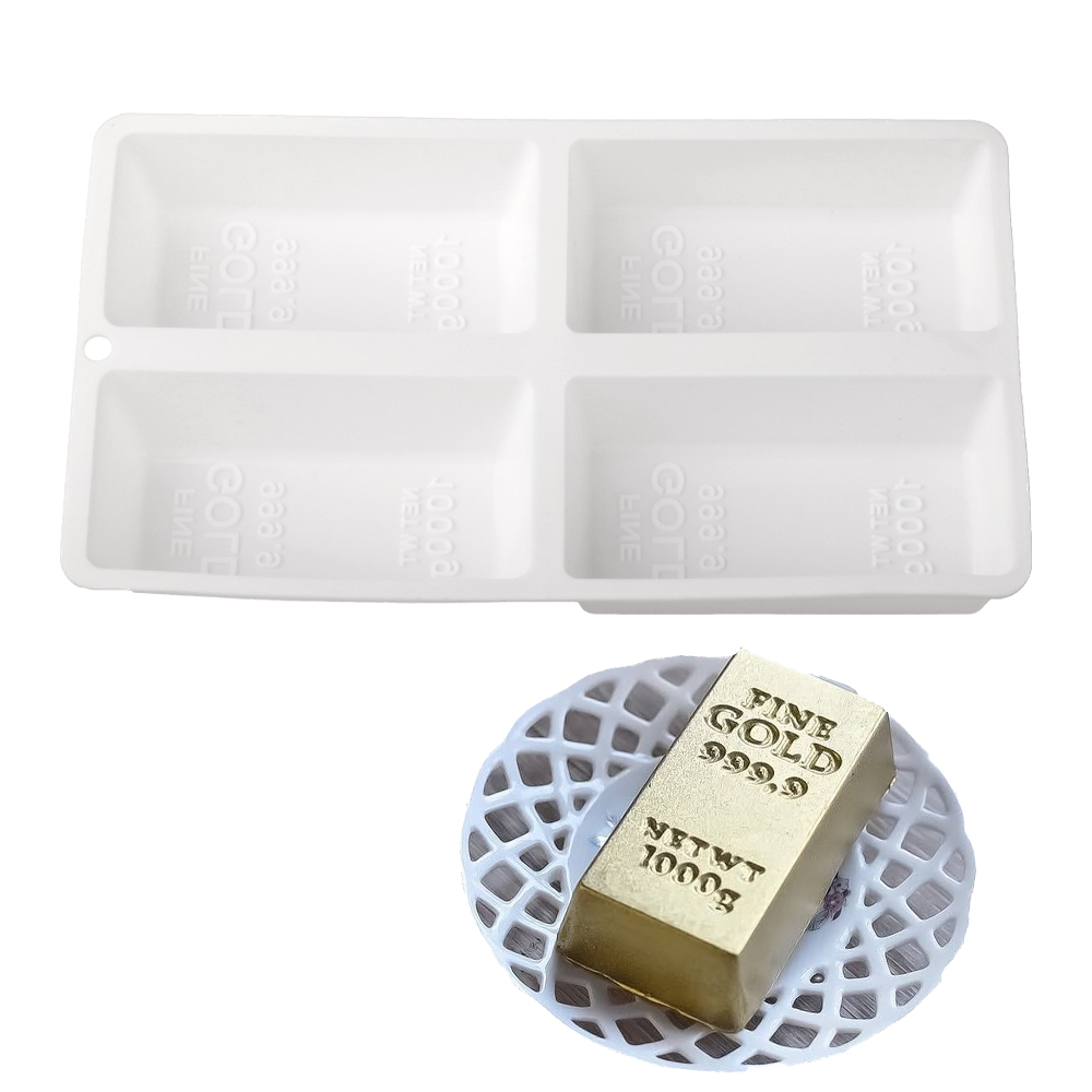 골드 바 모양 무스 케이크 베이킹 몰드 실리콘 케이크  - Kitchen Gadgets Gold 리뷰 및 가격