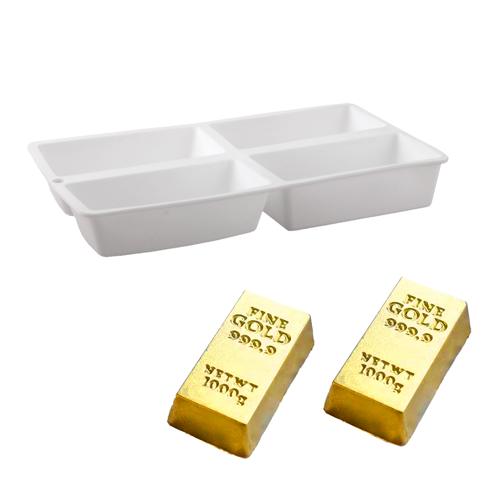 골드 바 모양 무스 케이크 베이킹 몰드 실리콘 케이크  - Kitchen Gadgets Gold 리뷰 및 가격
