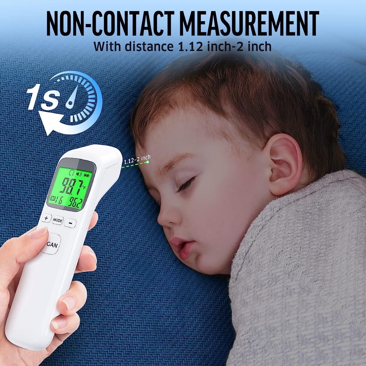 성인 및 어린이용 체온계, 비접촉식 이마 체온계, 발열 - Instant Read Thermometer 리뷰 및 가격
