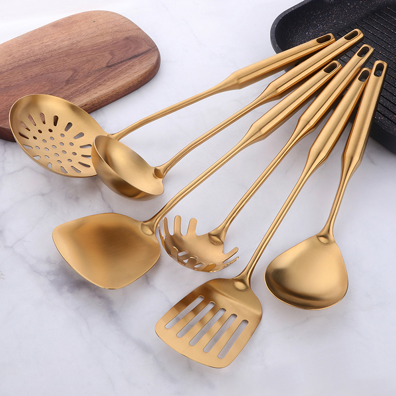 골드 조리기구 스테인레스 스틸 요리 도구 주걱 삽 뒤집 - Kitchen Gadgets Gold 리뷰 및 가격