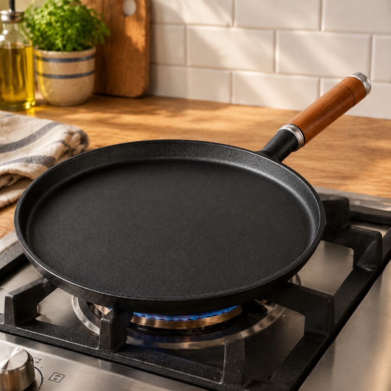 가스레인지와 인덕션 레인지 모두에서 사용할 수 있는 견 - Cast Iron Skillet 리뷰 및 가격