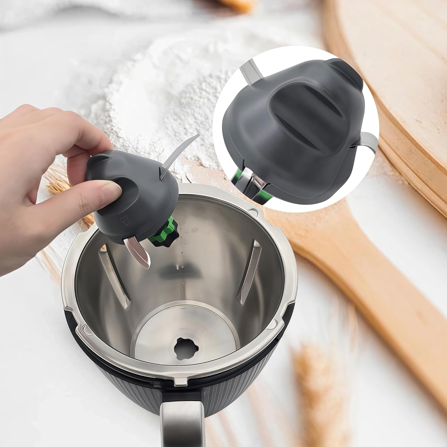 믹서 블레이드 반죽 반죽 헤드, 반죽 오염으로부터 보호 - Kitchen Gadgets Thermomix 리뷰 및 가격