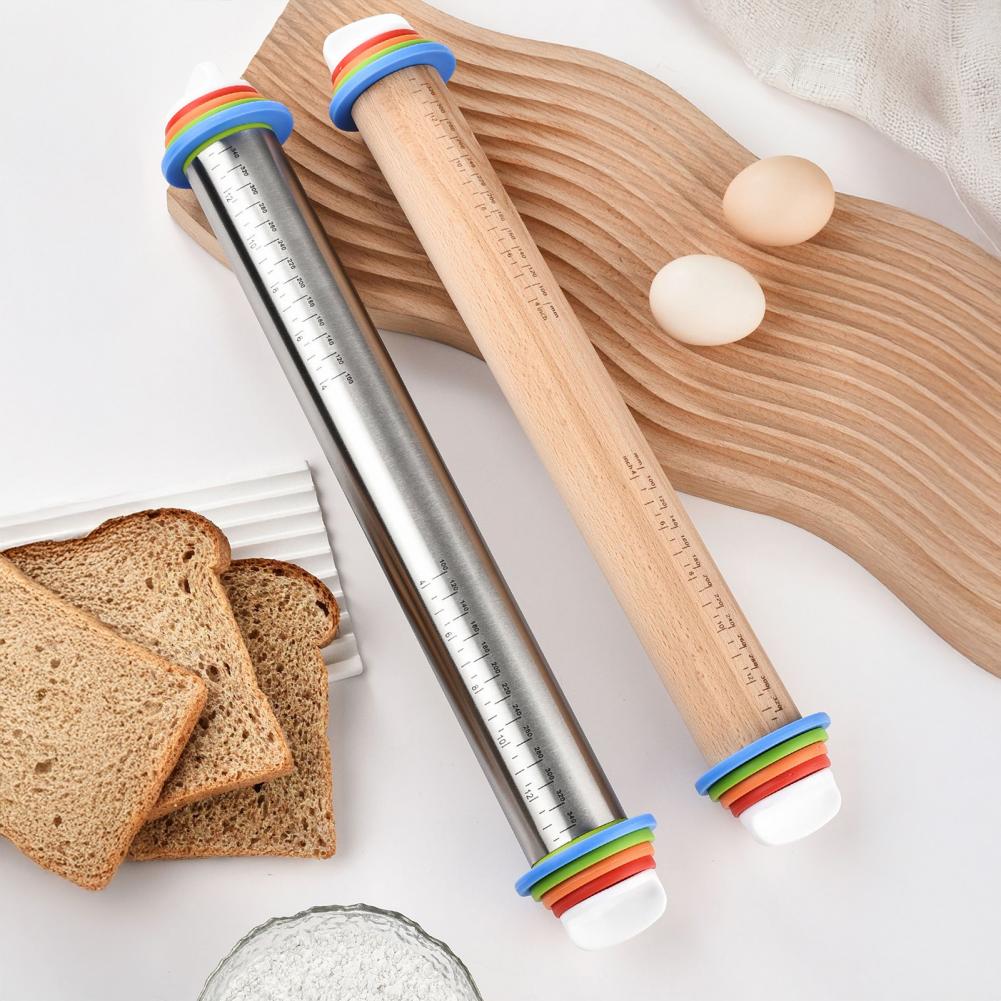 두께 표시가 있는 롤링 핀, 인체공학적 디자인으로 제작 - Pasta Measuring Tool 리뷰 및 가격