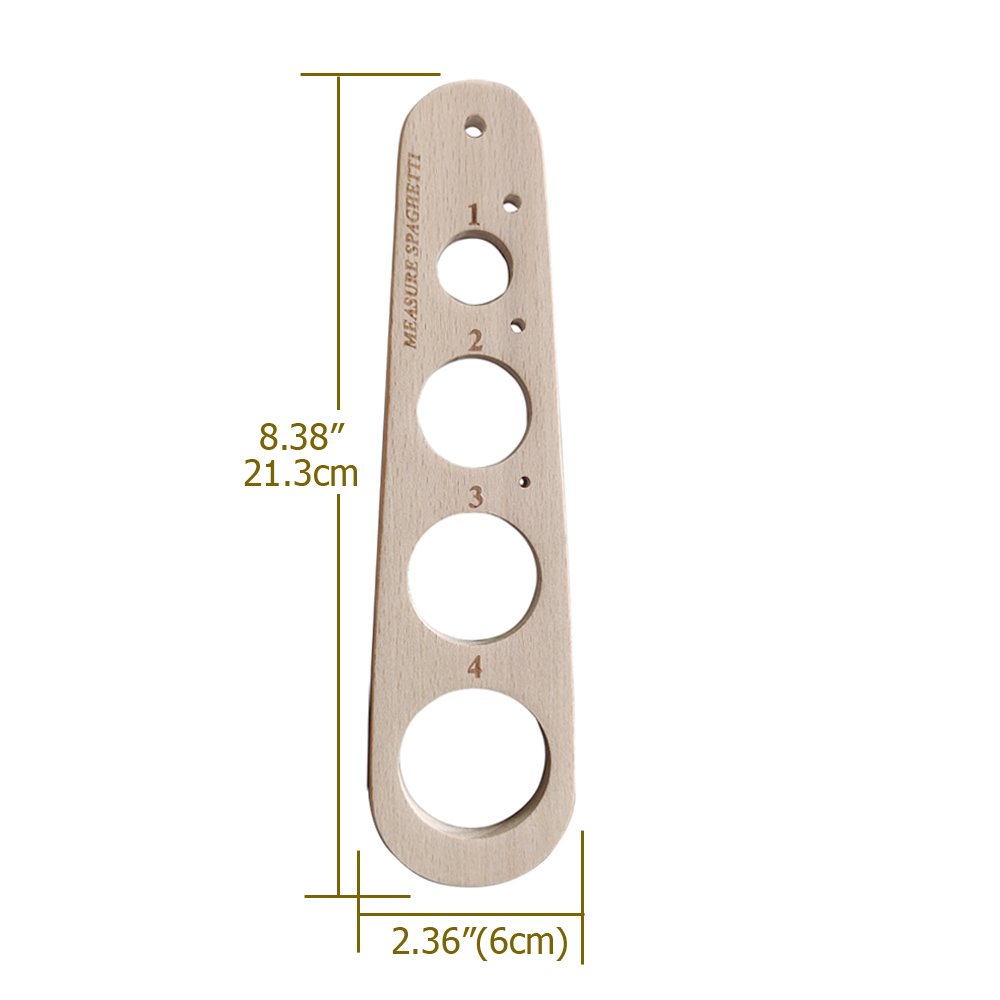나무 파스타 측정기 스파게티 이탈리아 주방 4개 구멍  - Pasta Measuring Tool 리뷰 및 가격