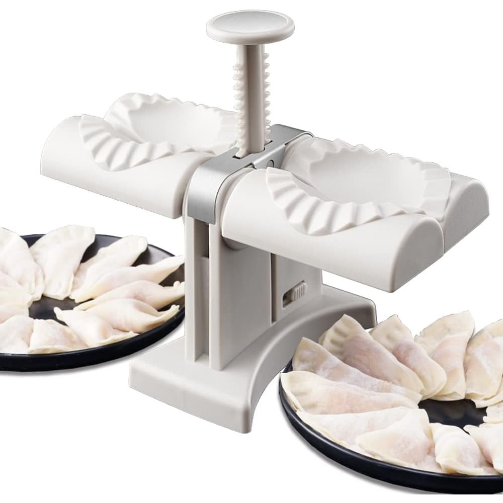 자동 만두 기계 청소 용이 이중 헤드 프레스 다이 파이 - Kitchen Gadgets Worth Buying 리뷰 및 가격