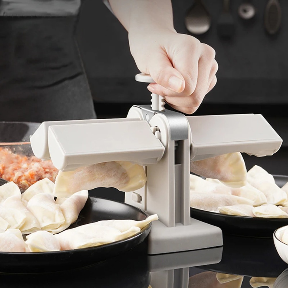 자동 만두 기계 청소 용이 이중 헤드 프레스 다이 파이 - Kitchen Gadgets Worth Buying 리뷰 및 가격