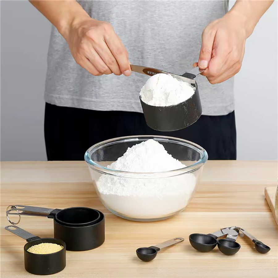 4PCS/8PCS 플라스틱 측정 컵 스푼 세트 스테인레 - Kitchen Gadgets Worth Buying 리뷰 및 가격