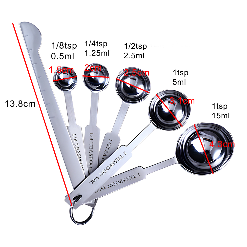 쌓을 수있는 측정 컵과 숟가락 세트 베이킹 도구 스테인 - Kitchen Gadgets Worth Buying 리뷰 및 가격