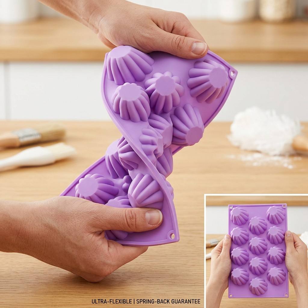 12구 미니 스파이럴 실리콘 몰드 소용돌이 모양 케이크 - Kitchen Gadgets Worth Buying 리뷰 및 가격